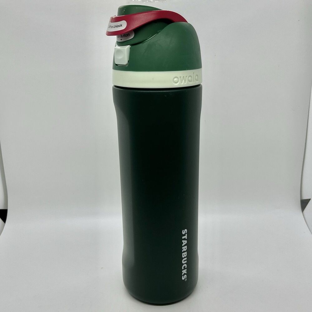 Starbucks X Owala Limited Forest Green Stainless Steel Bottle 24oz Holiday 2025